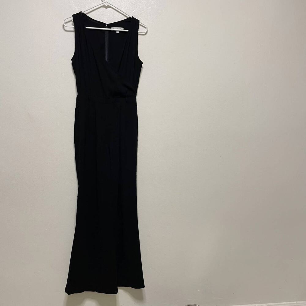 Abercrombie & Fitch Black V- Neck Sleeveless Jumpsuit